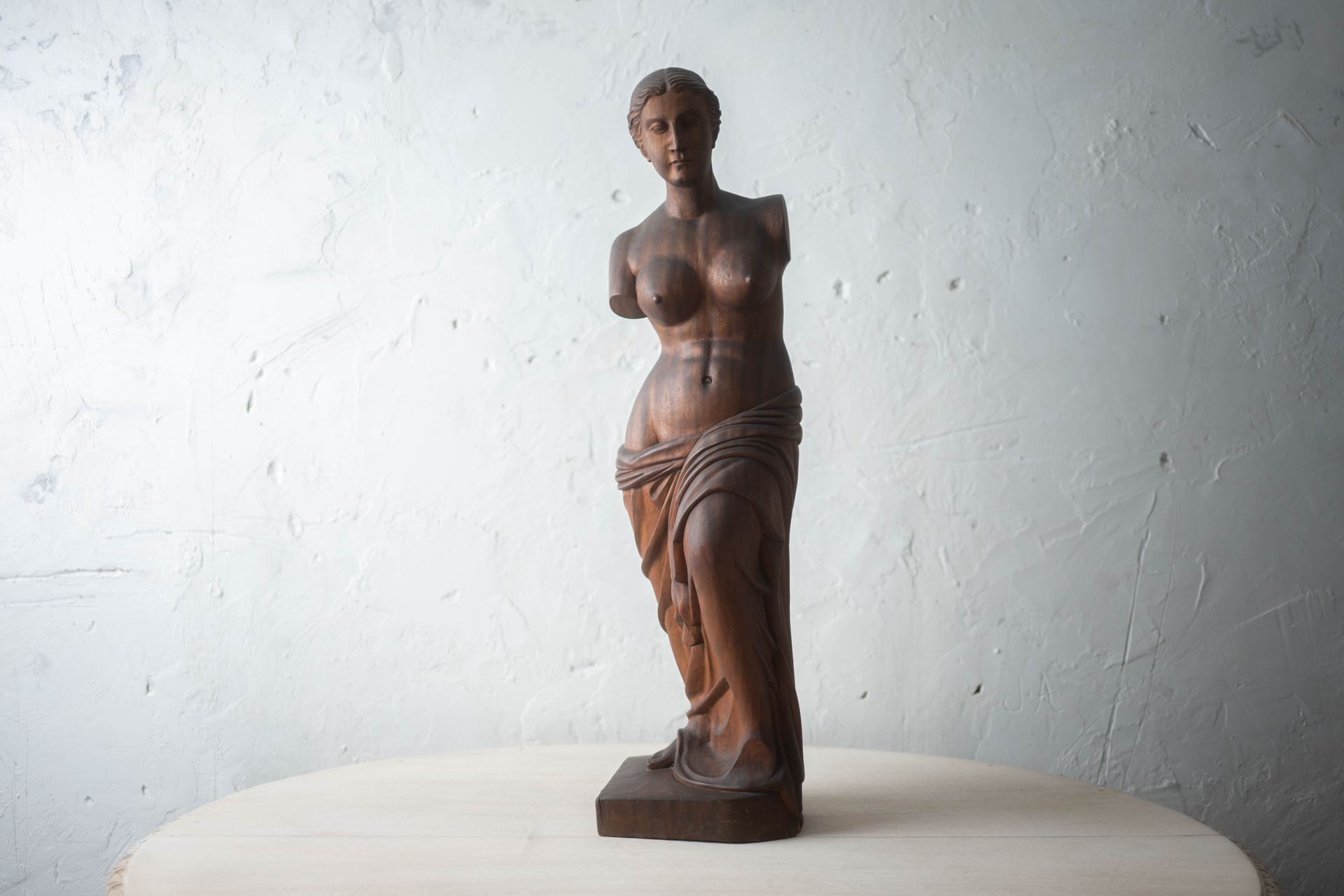Carved Wood Venus, Mid 20th Century