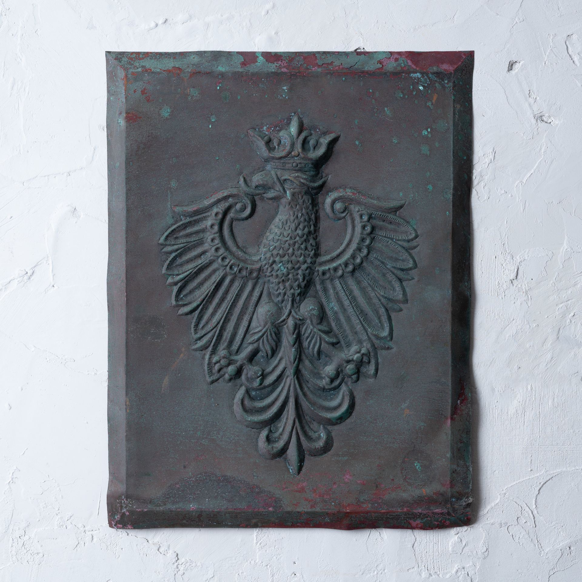 Polish Coat of Arms Copper Relief Plaque